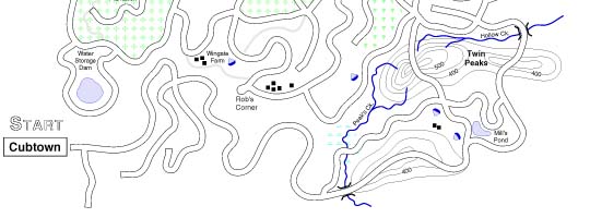 Cubtown Hike Map